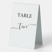 Plaque De Table Mariage de calligraphie de script moderne (Verso)