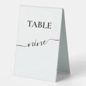 Plaque De Table Mariage de calligraphie de script moderne (Recto)