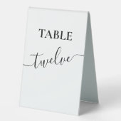 Plaque De Table Mariage de calligraphie de script moderne (Recto)