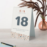 Mariage de dalle Terrazzo double face