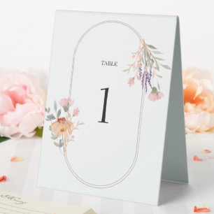 Plaque De Table Mariage de fleurs sauvages