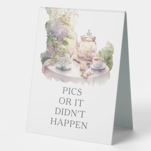 Plaque De Table Mariage de jardin Idées de caméra jetables (Recto)