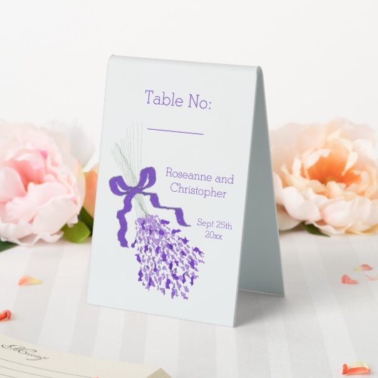 Plaque De Table Mariage de lavande (In SItu (Mariage))