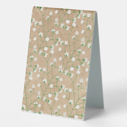 Plaque De Table Mariage de mémoire d'amour pour le bébé (Verso)