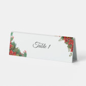 Plaque De Table Mariage de Noël Poinsettia (Verso)