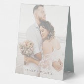 Plaque De Table Mariage de Pampas Rose en terre cuite Boho (Verso)