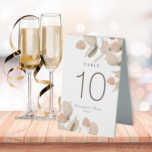 Plaque De Table Mariage de Parties scintillant classique Blush Euc