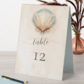 Plaque De Table Mariage de sable de coquillage moderne (En SItu (Tableau))