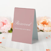 Plaque De Table Mariage de script moderne Dusty rose & blanc Réser (In SItu (Mariage))