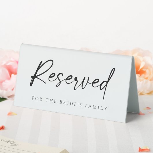 Plaque De Table Mariage de script moderne réservé (In SItu (Mariage))