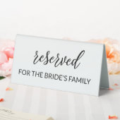 Plaque De Table Mariage de script noir et blanc réservé (In SItu (Mariage))