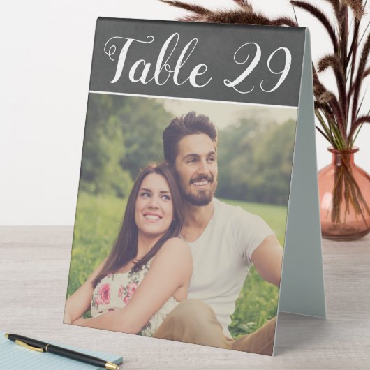 Plaque De Table Mariage de tableau noir rustique Numéro de tableau (En SItu (Tableau))