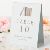 Plaque De Table Mariage de thème des livres aquarelle (In SItu (Mariage))