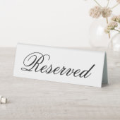 Plaque De Table Mariage d'élégance simple réservé (En SItu (Tableau))