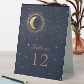 Plaque De Table Mariage des étoiles d'or céleste Numéro de table (En SItu (Tableau))