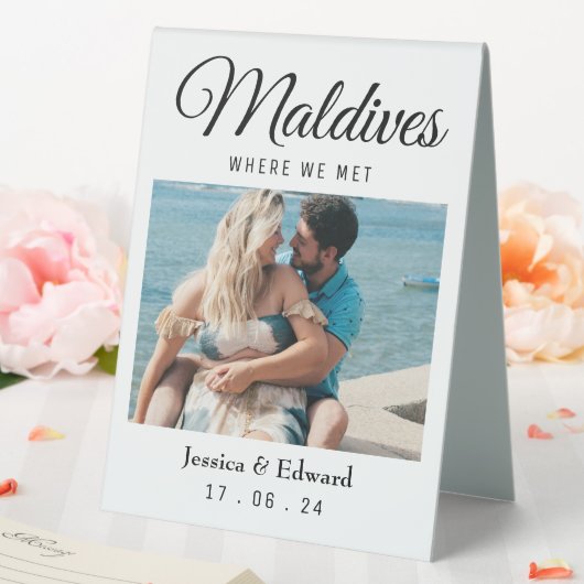 Plaque De Table Mariage Destination Nom de la table Couple Voyage (In SItu (Mariage))