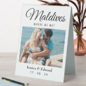 Plaque De Table Mariage Destination Nom de la table Couple Voyage (En SItu (Tableau))