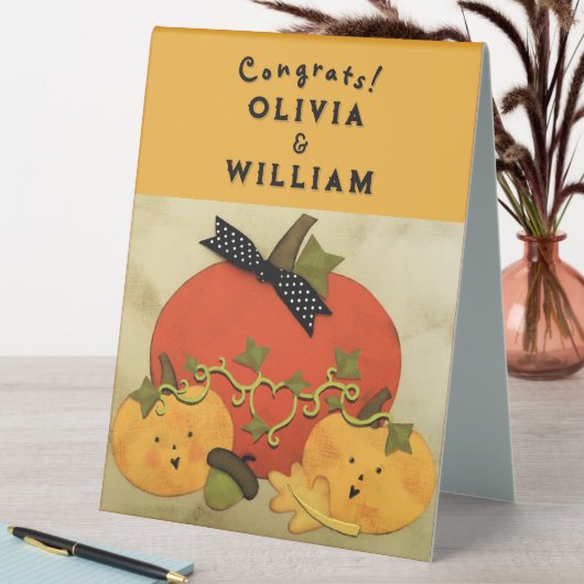 Plaque De Table Mariage d'Halloween en Octobre (En SItu (Tableau))