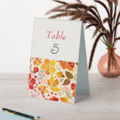 Plaque De Table Mariage d'hibiscus tropicaux d'Orange brulé (En SItu (Tableau))