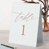 Plaque De Table Mariage d'or rustique (En SItu (Tableau))