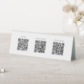 Plaque De Table Mariage du programme de menu de la barre de codes (En SItu (Tableau))