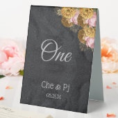 Plaque De Table Mariage élégant noir customisé (In SItu (Mariage))