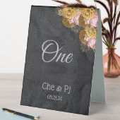 Plaque De Table Mariage élégant noir customisé (En SItu (Tableau))