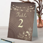 Plaque De Table Mariage en bois rustique (En SItu (Tableau))