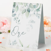 Plaque De Table Mariage Eucalyptus Numéro de table Signal piédesta (In SItu (Mariage))