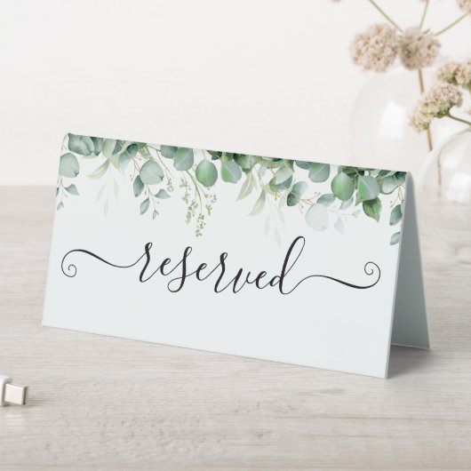 Plaque De Table Mariage Feuille de l'Eucalyptus (En SItu (Tableau))