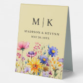 Plaque De Table Mariage fleur sauvage (Verso)