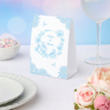 Mariage Floral Bleu Romantique