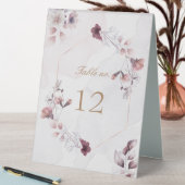 Plaque De Table mariage floral de chute lunaire numéro de table (En SItu (Tableau))