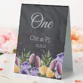Plaque De Table Mariage Floral noir customisé (In SItu (Mariage))