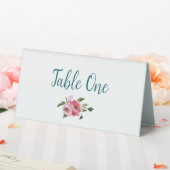 Plaque De Table Mariage floral rose vif Numéro de table (In SItu (Mariage))