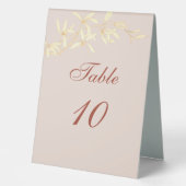 Plaque De Table Mariage floral rustique intemporel (Recto)