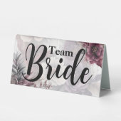 Plaque De Table Mariage floral Team Bride (Recto)