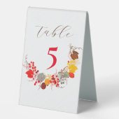 Plaque De Table Mariage Français Kissed Sweet Berry Raisins (Recto)