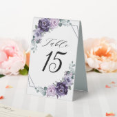 Plaque De Table Mariage géométrique de prune violette Plum Numéro  (In SItu (Mariage))