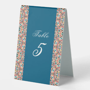 Plaque De Table Mariage géométrique en treillis marocain