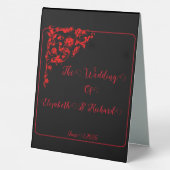 Plaque De Table Mariage gothique foncé (Verso)