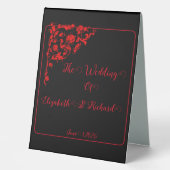 Plaque De Table Mariage gothique sombre (Recto)