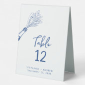 Plaque De Table Mariage illustré (Verso)