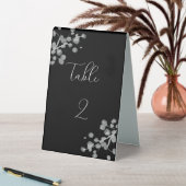 Plaque De Table Mariage laqué noir (En SItu (Tableau))