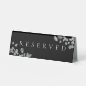 Plaque De Table Mariage laqué noir réservé (Recto)