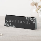 Plaque De Table Mariage laqué noir réservé (En SItu (Tableau))