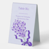 Plaque De Table Mariage Lavender Blush (Verso)