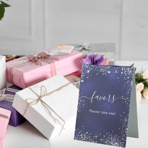 Plaque De Table Mariage marine bleu argent faveurs