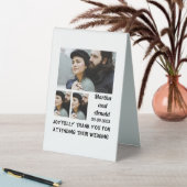 Plaque De Table Mariage Merci personnalisé 3 Photo Collage (En SItu (Tableau))