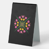 Plaque De Table Mariage mexicain Bienvenue papillon floral (Verso)